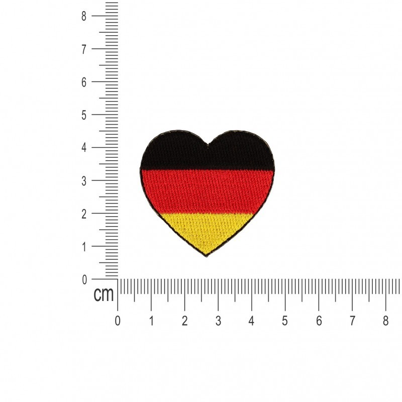 Ecusson drapeaux coeur - Allemagne