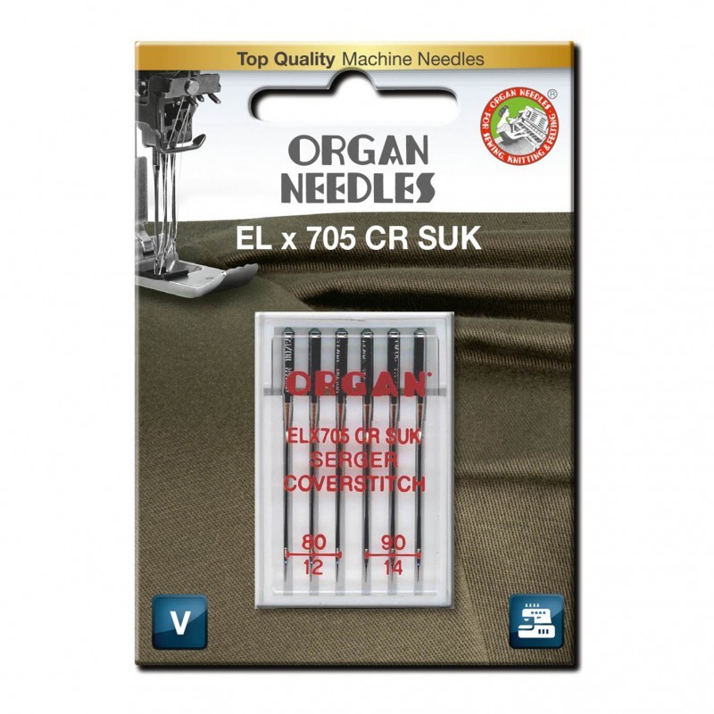 Aiguilles ELX705 pour surjeteuse  80-90 - ORGAN NEEDLES