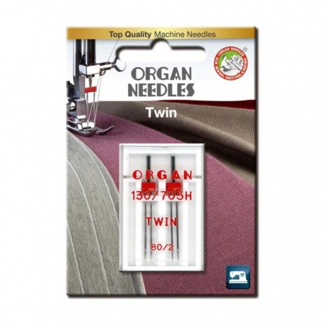 Organ needles twin aiguille double  80 - 