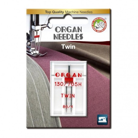 Organ needles twin aiguille double 4mm  80 - 