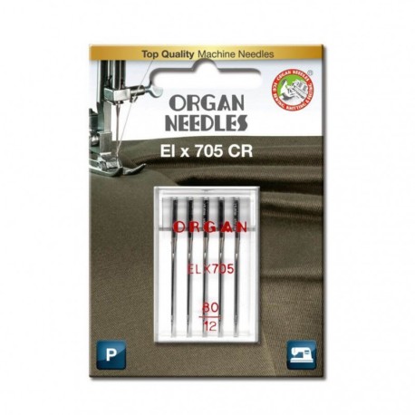 Organ needles EL x 705 Chromium boite de 5 Taille 80