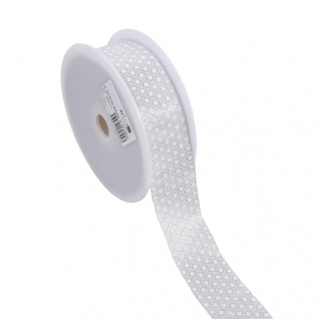 Galon jacquard alveoles