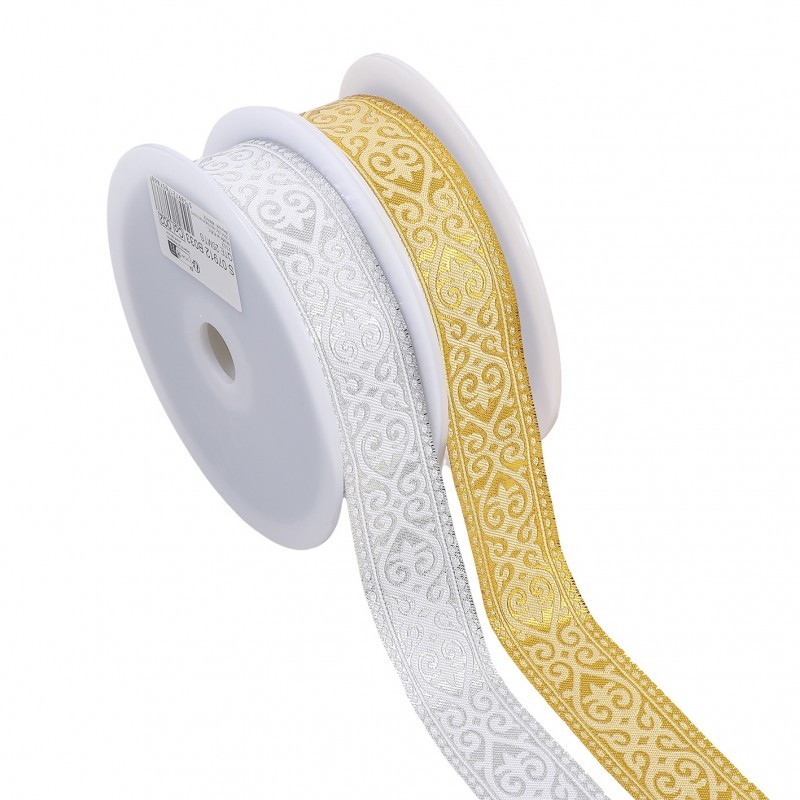 Galon jacquard coeurs