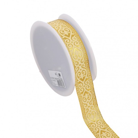 Galon jacquard coeurs