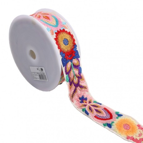 Galon brode multicolore