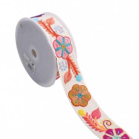 Galon brode multicolore