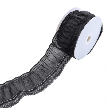 Plisse voile et broderie