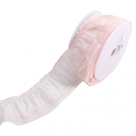 Plisse voile et broderie