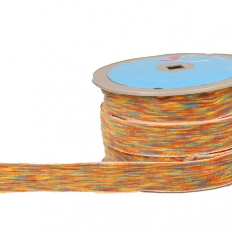 Ruban velours multicolore