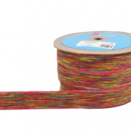 Ruban velours multicolore