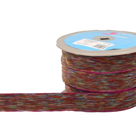 Ruban velours multicolore