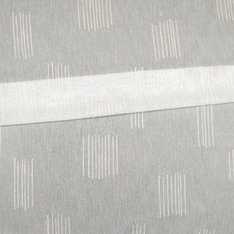 Tissu Etamine Fil Coupé Pretty Blanc