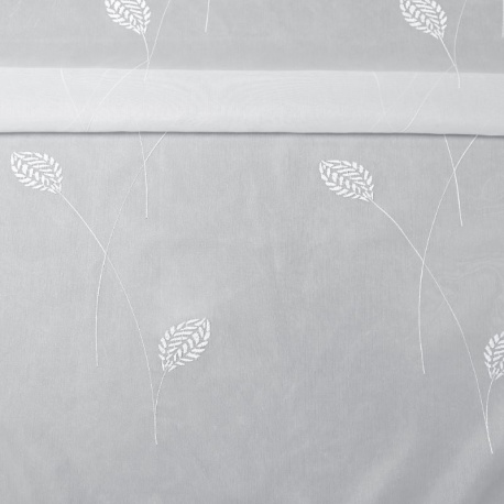 Tissu Voile Brodé Harper Blanc 