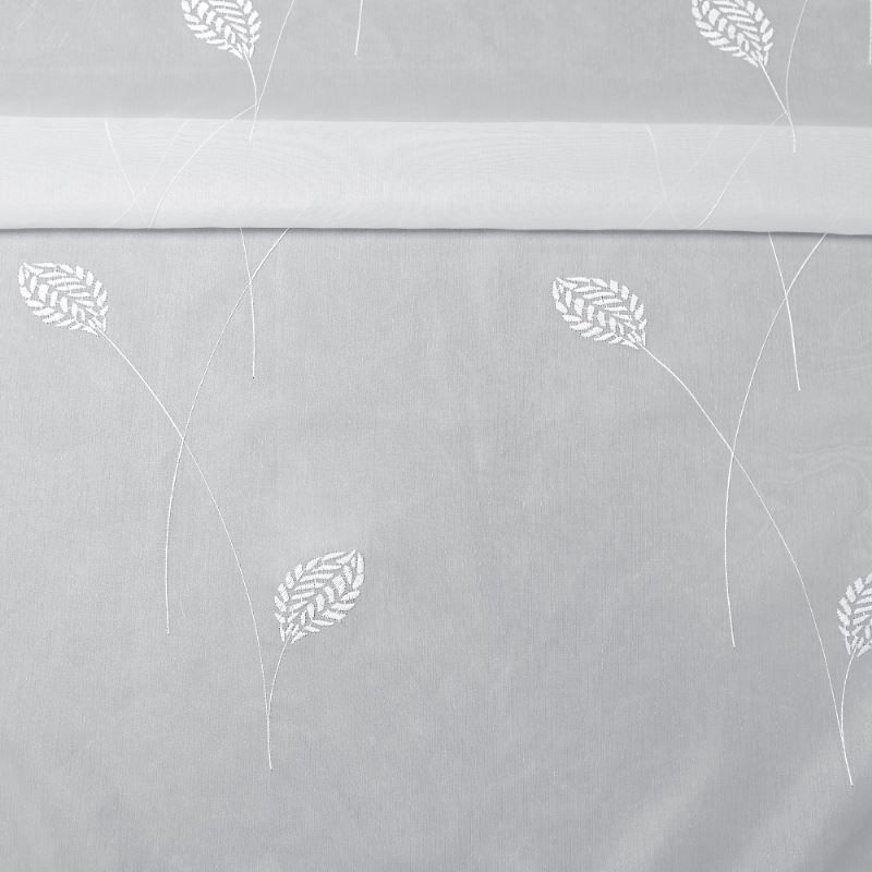 Tissu Voile Brodé Harper Blanc 