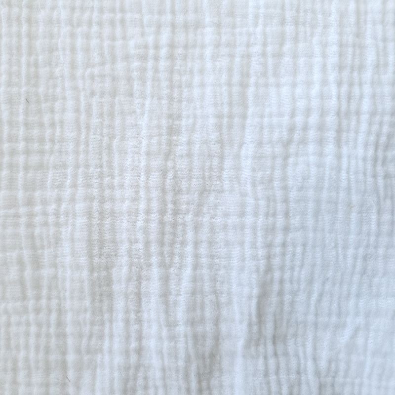 Tissu Double Gaze Fripouille Blanc 