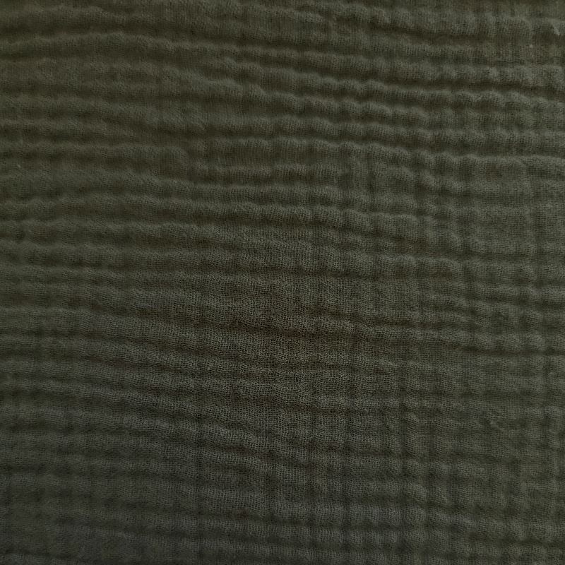 Tissu Double Gaze Fripouille Kaki 