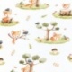 Tissu Coton Imprimé Renard Multico