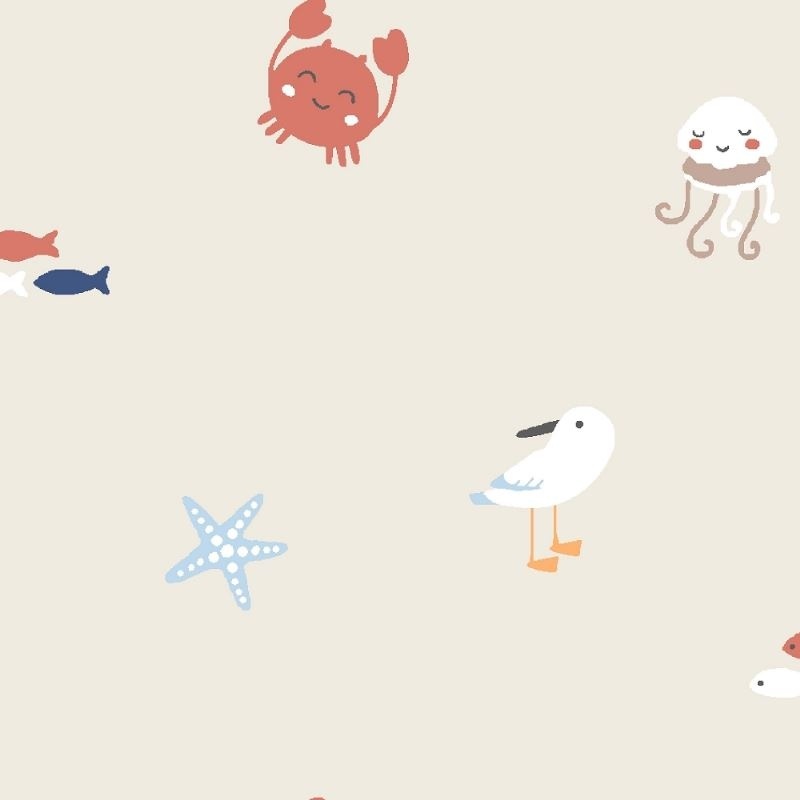 Tissu Coton Imprimé Baptiste Multico