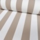 Tissu Toile Outdoor Deperlante Rayure Beige 