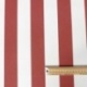 Tissu Toile Outdoor Deperlante Rayure Terracotta 