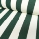 Tissu Toile Outdoor Deperlante Rayure Vert Foncé