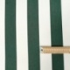 Tissu Toile Outdoor Deperlante Rayure Vert Foncé