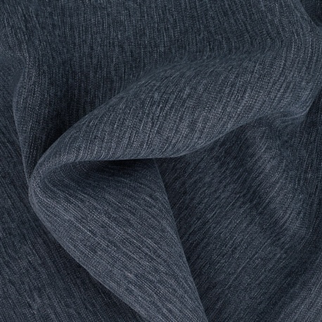 Tissu Toile Outdoor Deperlante Chiné Bleu Marine