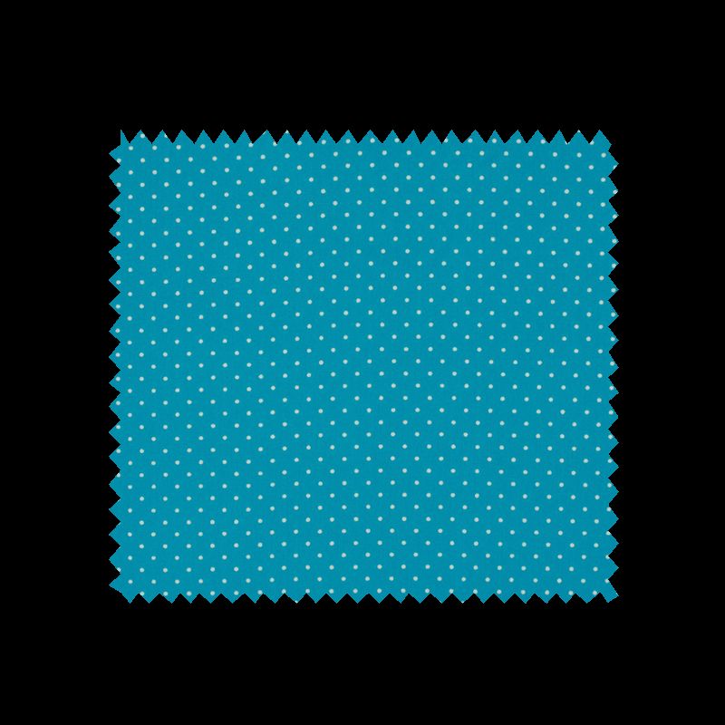 Tissu Imprimé Epingle Pois Turquoise