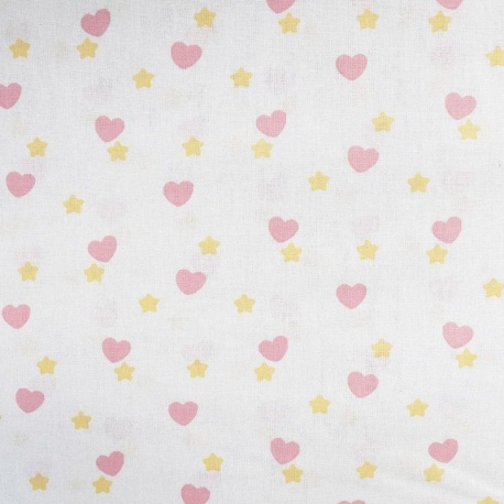 Tissu Coton Imprimé Piky Rose