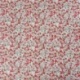 Tissu Popeline Fleurs Rouge
