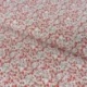 Tissu Popeline Fleurs Rouge