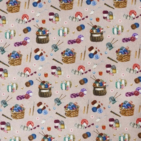 Tissu Popeline Moments Tricot