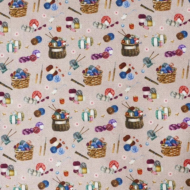 Tissu Popeline Moments Tricot