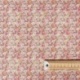 Tissu Popeline Fleurs Rose 
