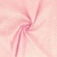 Tissu Popeline Floquée Esprit Broderie Rose 