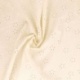 Tissu Popeline Floquée Esprit Broderie Blanc 