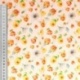 Tissu Popeline Imprimée Fleur Fond Blanc 