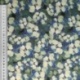 Tissu Popeline Imprimée Feuille Fond Bleu