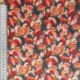 Tissu Popeline Imprimée Feuille Orange
