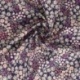 Tissu Popeline Imprimée Fleur Coloris Violet
