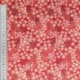Tissu Popeline Imprimée Fleur Rouge