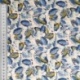 Tissu Popeline Imprimée Feuille Bleue