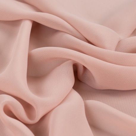 Tissu Voile Mousseline Uni Nude 