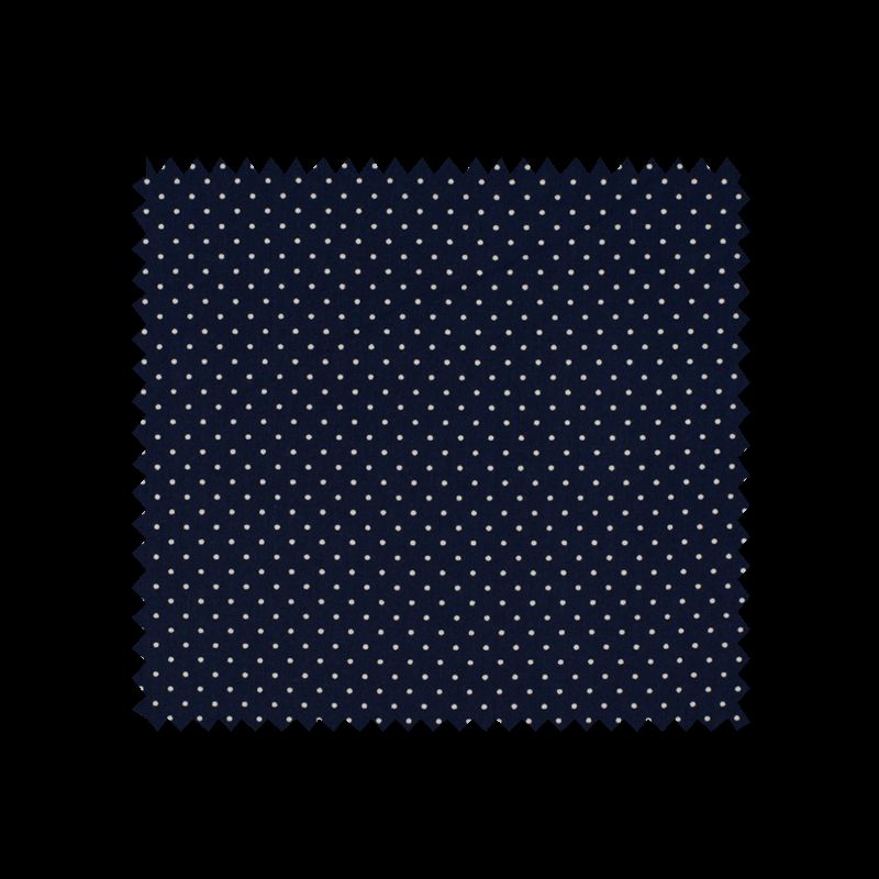 Tissu Imprimé Epingle Pois Marine