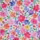 Tissu Fleurs Half Panama