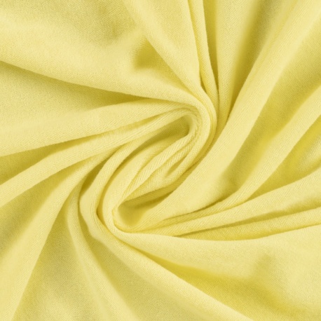 Tissu Pico Terry Uni Jaune 