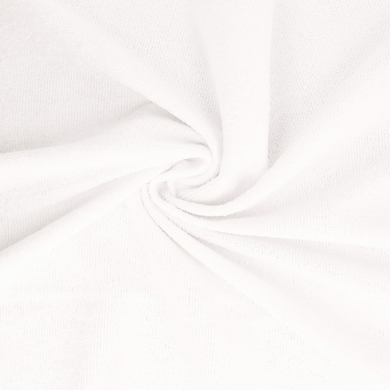 Tissu Eponge Microfibre Microclean Blanc 