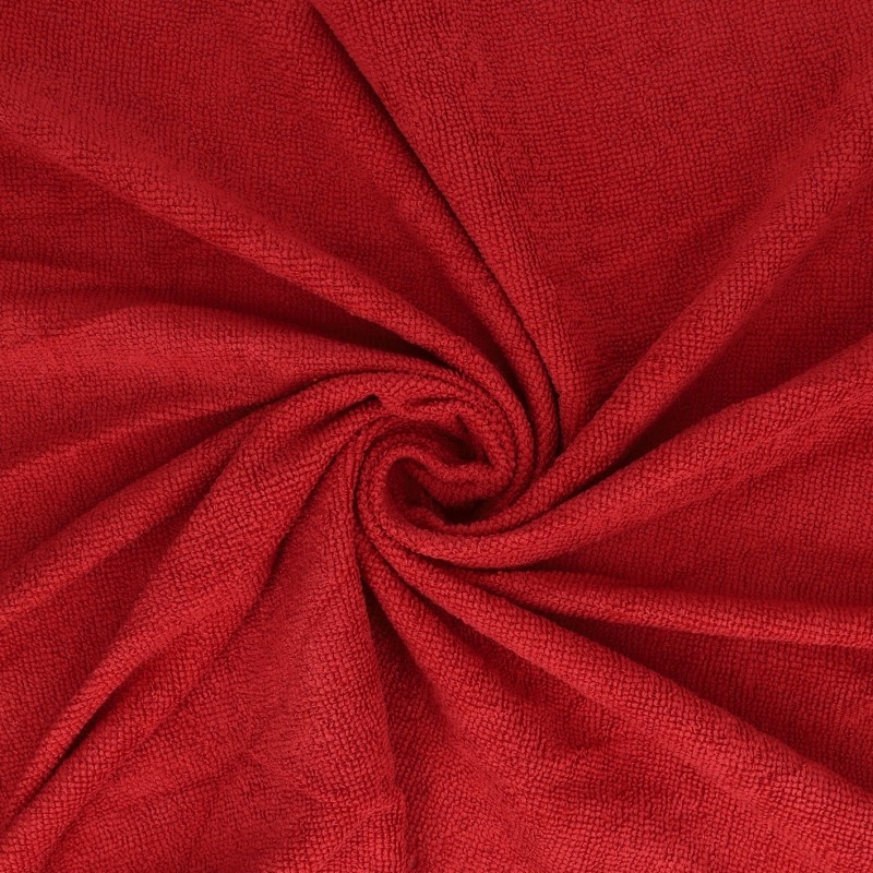 Tissu Eponge Microfibre Microclean Rouge