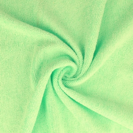 Tissu Eponge Microfibre Microclean Vert Clair