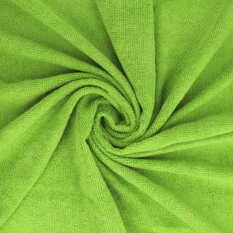 Tissu Eponge Microfibre Microclean Vert 